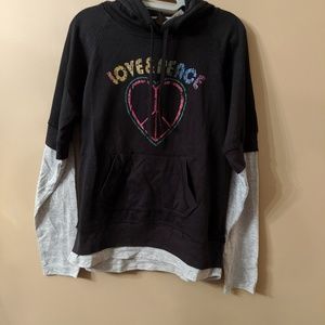 NWT- Love and Peace Hoodie